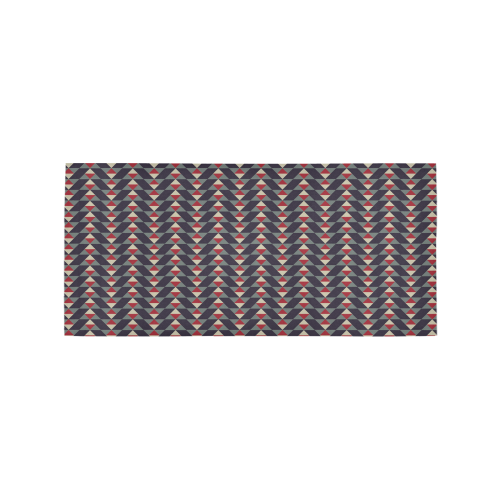 Mayan Pattern Dark Area Rug 7'x3'3''