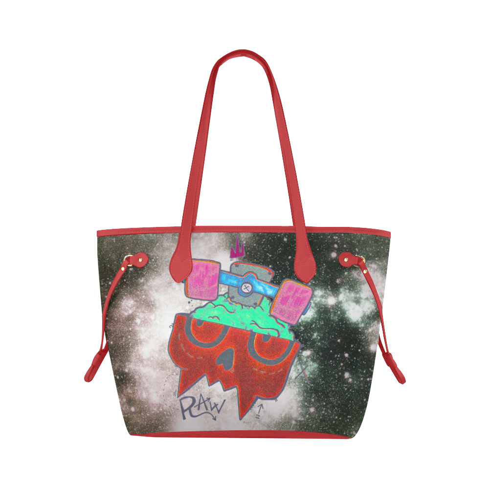 Raw Red Clover Canvas Tote Bag (Model 1661)