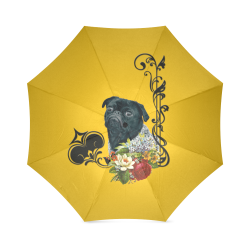 Romantic Old School Pug Foldable Umbrella (Model U01)