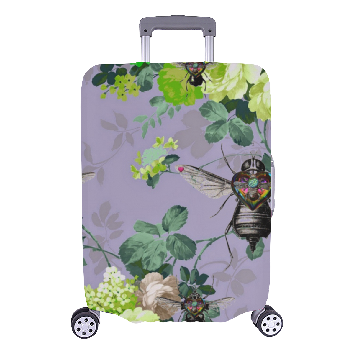 Psychedelic Beescape Luggage Cover/Large 26"-28"