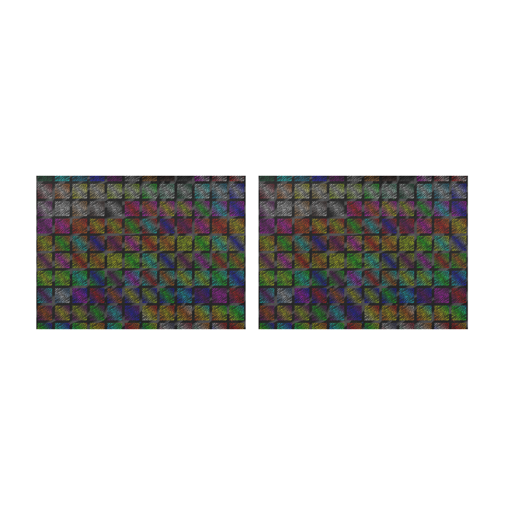 Ripped SpaceTime Stripes Collection Placemat 14’’ x 19’’ (Set of 2)