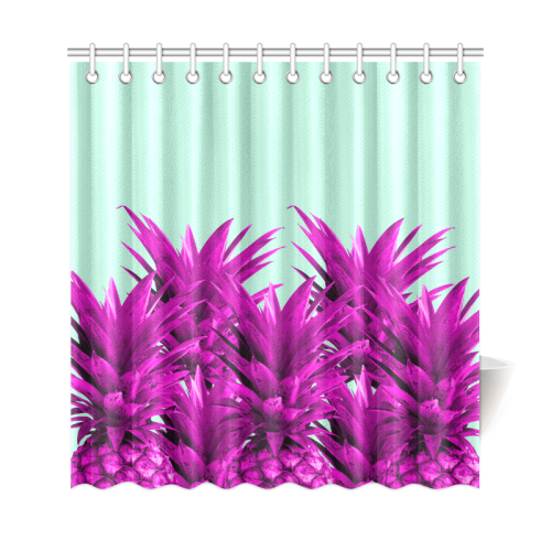 Funky Pineapples Shower Curtain 69"x72"