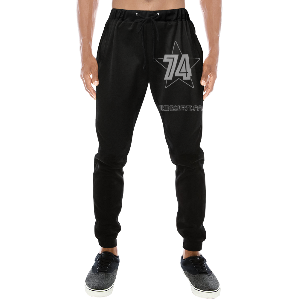 Dundealent 745 star Raiders Black Men's All Over Print Sweatpants (Model L11)