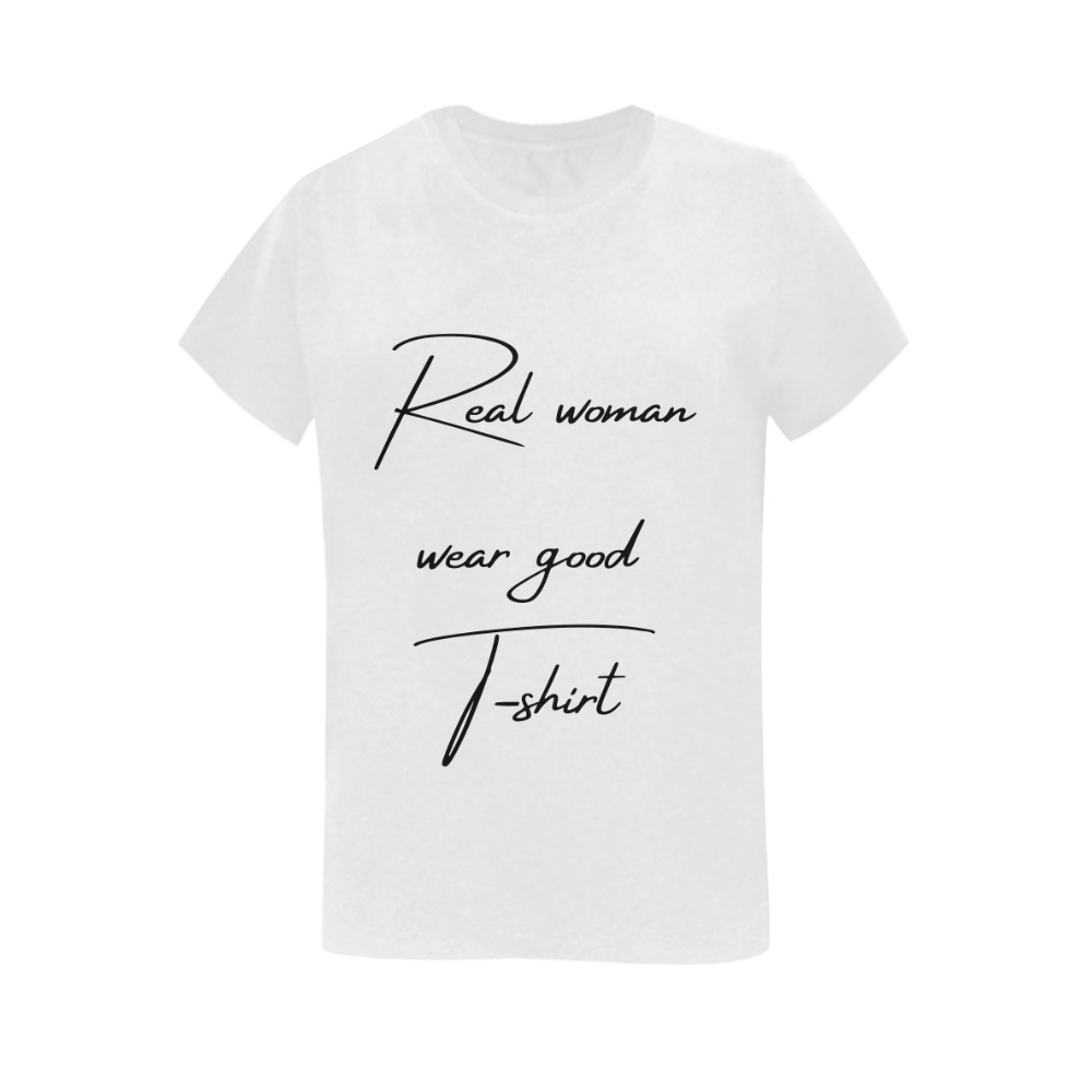 T shirt White RWGT Women's T-Shirt in USA Size (Two Sides Printing)