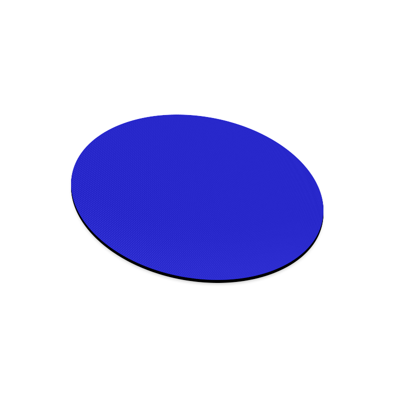color medium blue Round Mousepad