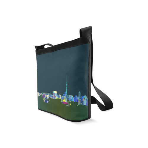 City of Auckland at Night Crossbody Bags (Model 1613)