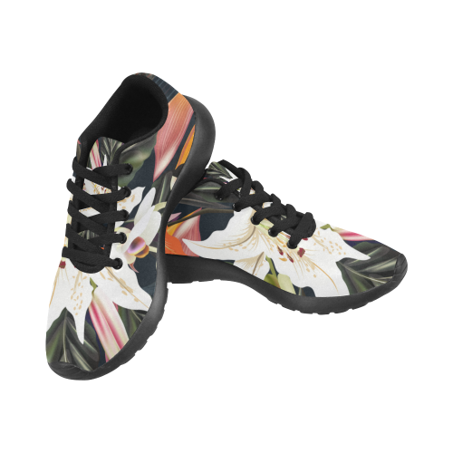 Shoes with exotic leaves Men's Running Shoes/Large Size (Model 020)