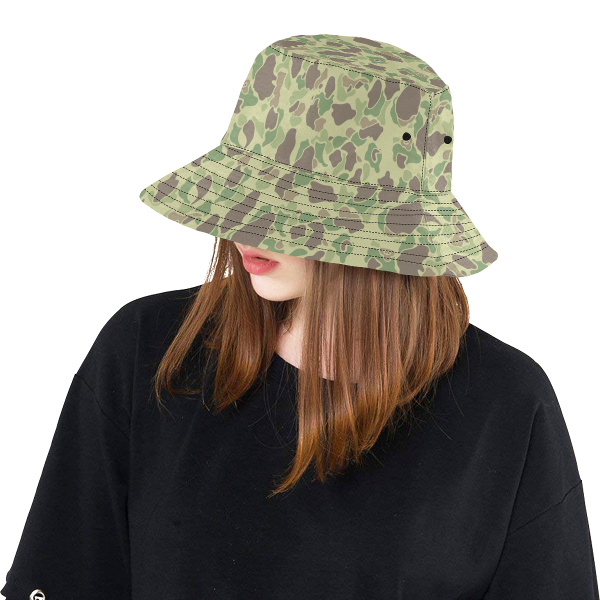 US duck hunter summer camouflage All Over Print Bucket Hat