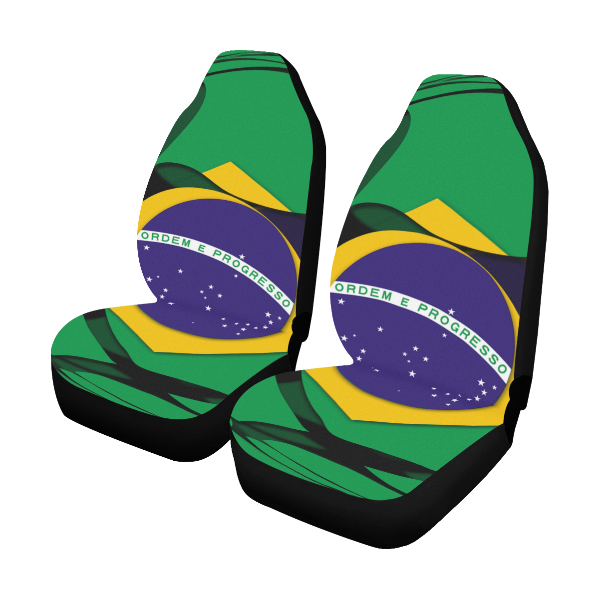 The Flag of Brazil Car Seat Covers (Set of 2)