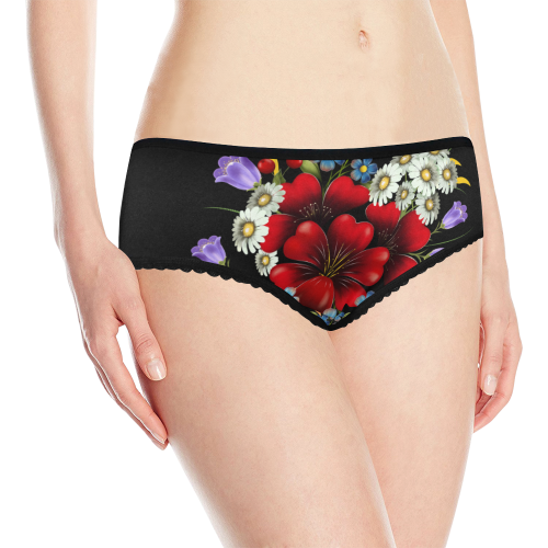 Bouquet Of Flowers Women's All Over Print Classic Briefs (Model L13)