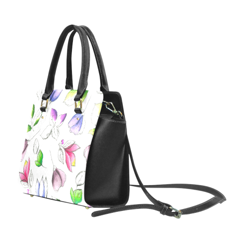 floral vi Classic Shoulder Handbag (Model 1653)