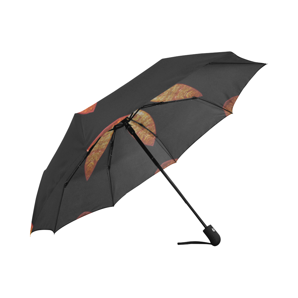 Orange Cabochon Kaleidoscope Auto-Foldable Umbrella (Model U04)