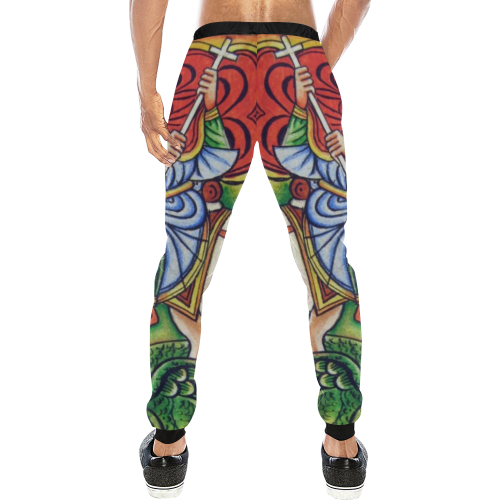 Eddie Toni jogger pants Men's All Over Print Sweatpants/Large Size (Model L11)
