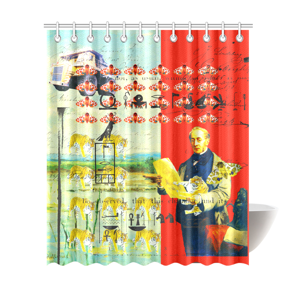 ACCORDING TO PLAN. Shower Curtain 72"x84"