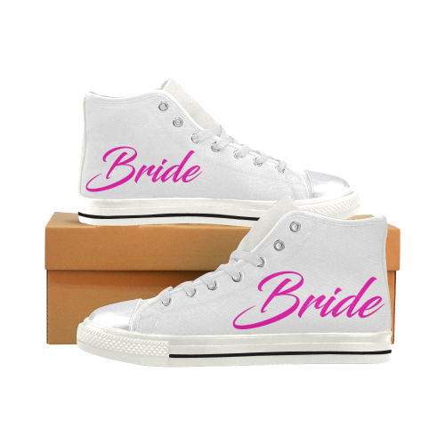 Bride Women's Classic High Top Canvas Shoes (Model 017)