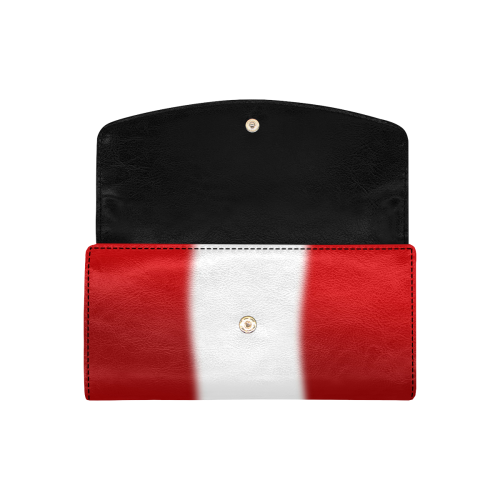 Canada Flag Souvenir Wallets Women's Flap Wallet (Model 1707)