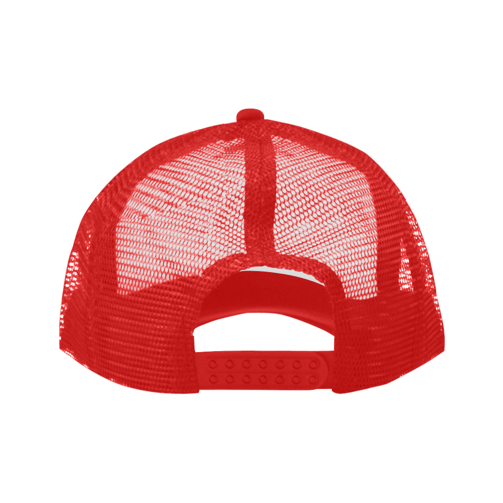 NUMBERS Collection 1234567 Lava Red Trucker Hat
