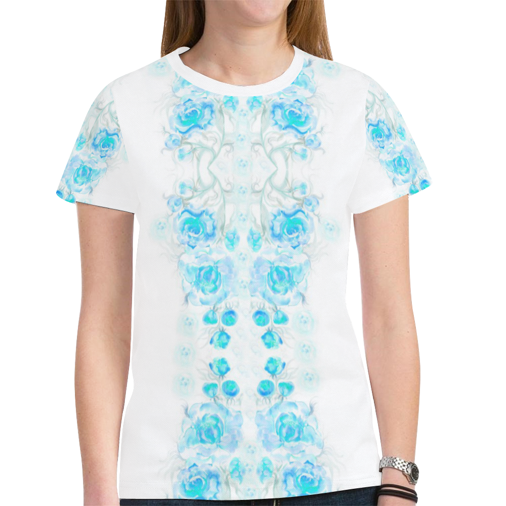 flower harmony 7 New All Over Print T-shirt for Women (Model T45)