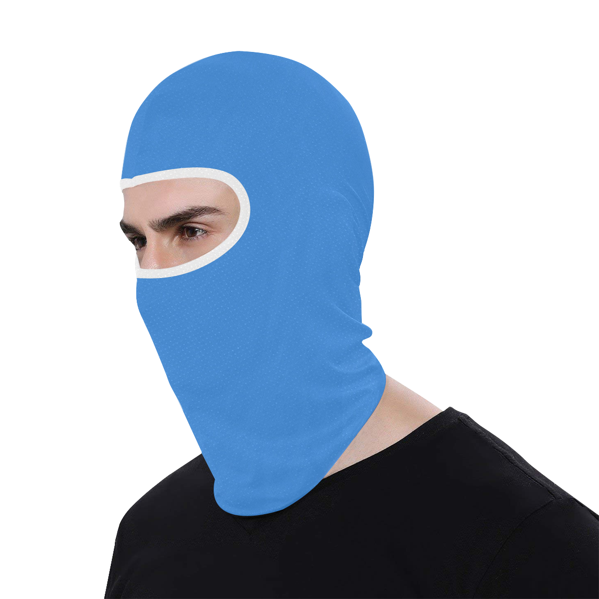 Light Blue with White All Over Print Balaclava