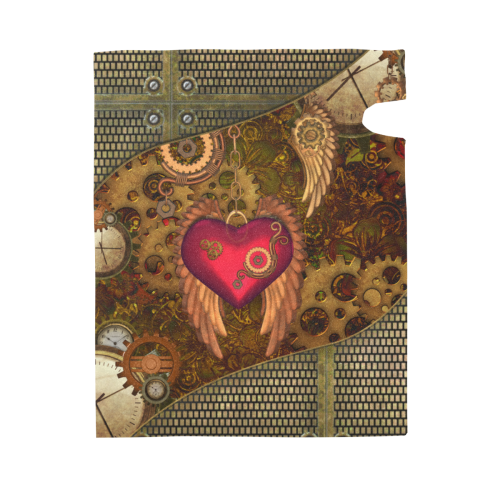 Steampunk, heart with wings Mailbox Cover