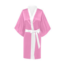 Cocker Spaniel Sugar Skull Pink/White Kimono Robe