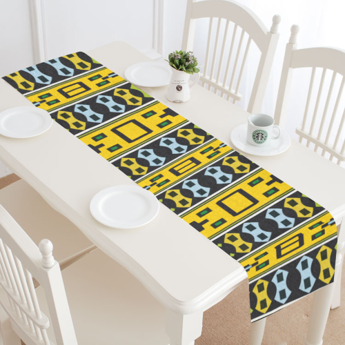 Shapes rows Table Runner 16x72 inch
