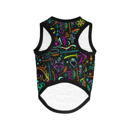 Funny Nature Of Life Sketchnotes Pattern 3 All Over Print Pet Tank Top