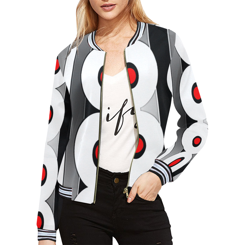 2017 style- Annabellerockz-23k All Over Print Bomber Jacket for Women (Model H21)