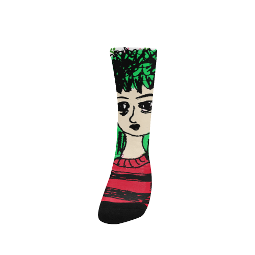 freddy girl wall Custom Socks for Women