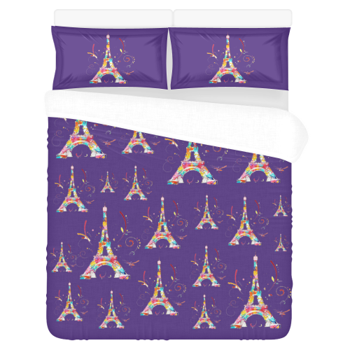 Paris Lights 3-Piece Bedding Set