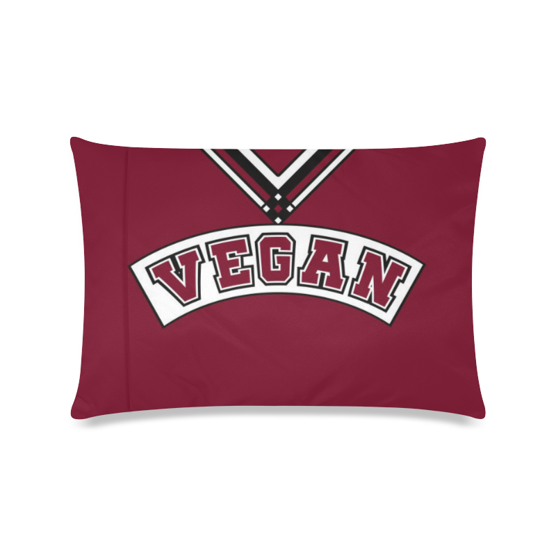 Vegan Cheerleader Custom Zippered Pillow Case 16"x24"(Twin Sides)