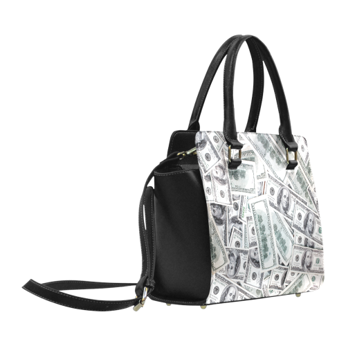 Cash Money / Hundred Dollar Bills Classic Shoulder Handbag (Model 1653)