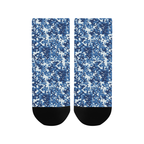 Digital Blue Camouflage Women's Ankle Socks