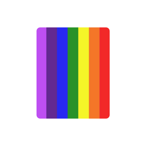 Rainbow Flag (Gay Pride - LGBTQIA+) Rectangle Mousepad