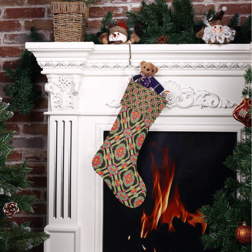 Ba Rock In lace And Peace Flowers Christmas Stocking