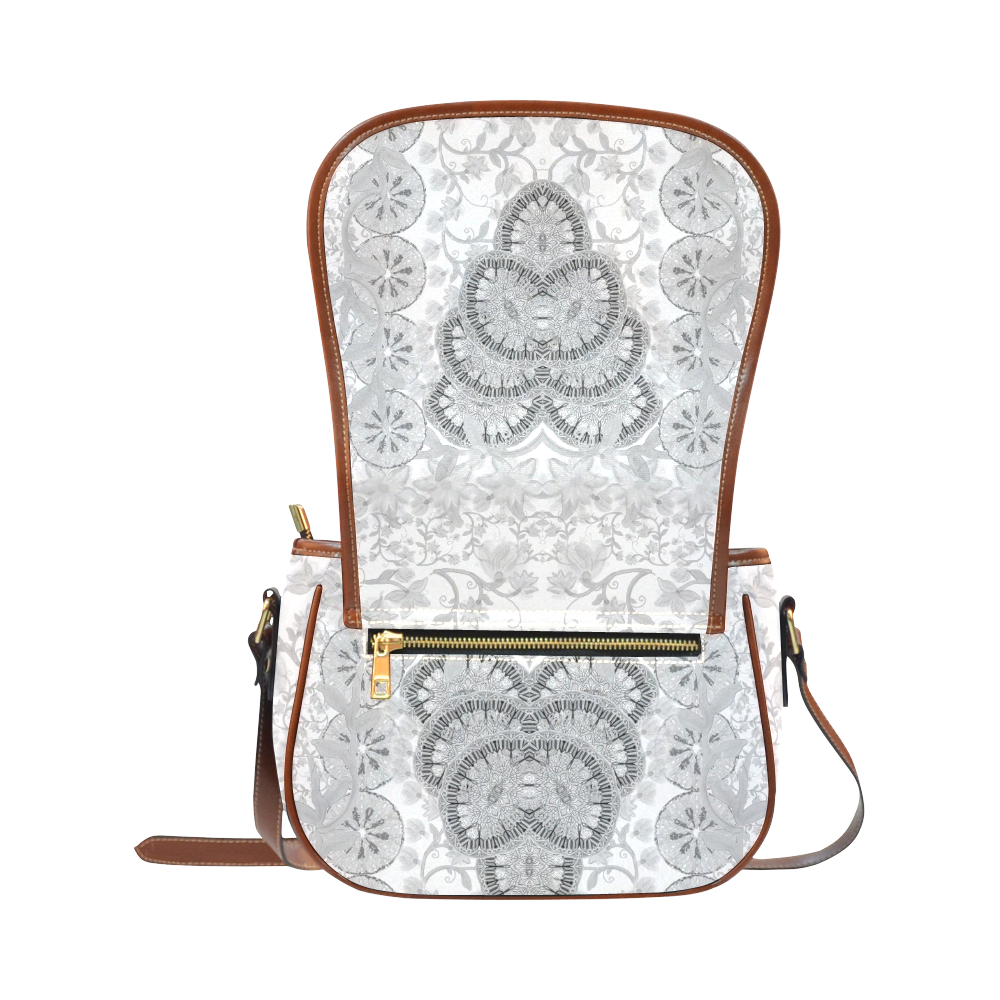 indian flowers 19 Saddle Bag/Small (Model 1649) Full Customization