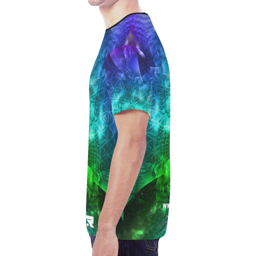 2020 NYCR Rainbow Fractal New All Over Print T-shirt for Men (Model T45)