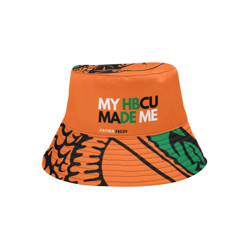 Strike Bucket Hat Orange All Over Print Bucket Hat for Men