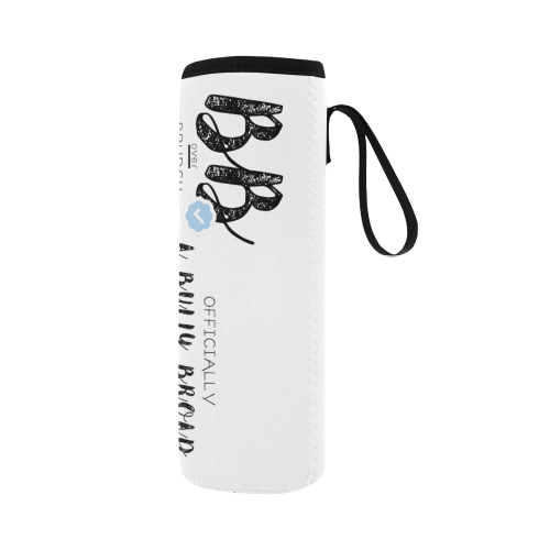 Bully Broad Water Bottle Pouch Wht/Blk Neoprene Water Bottle Pouch/Large