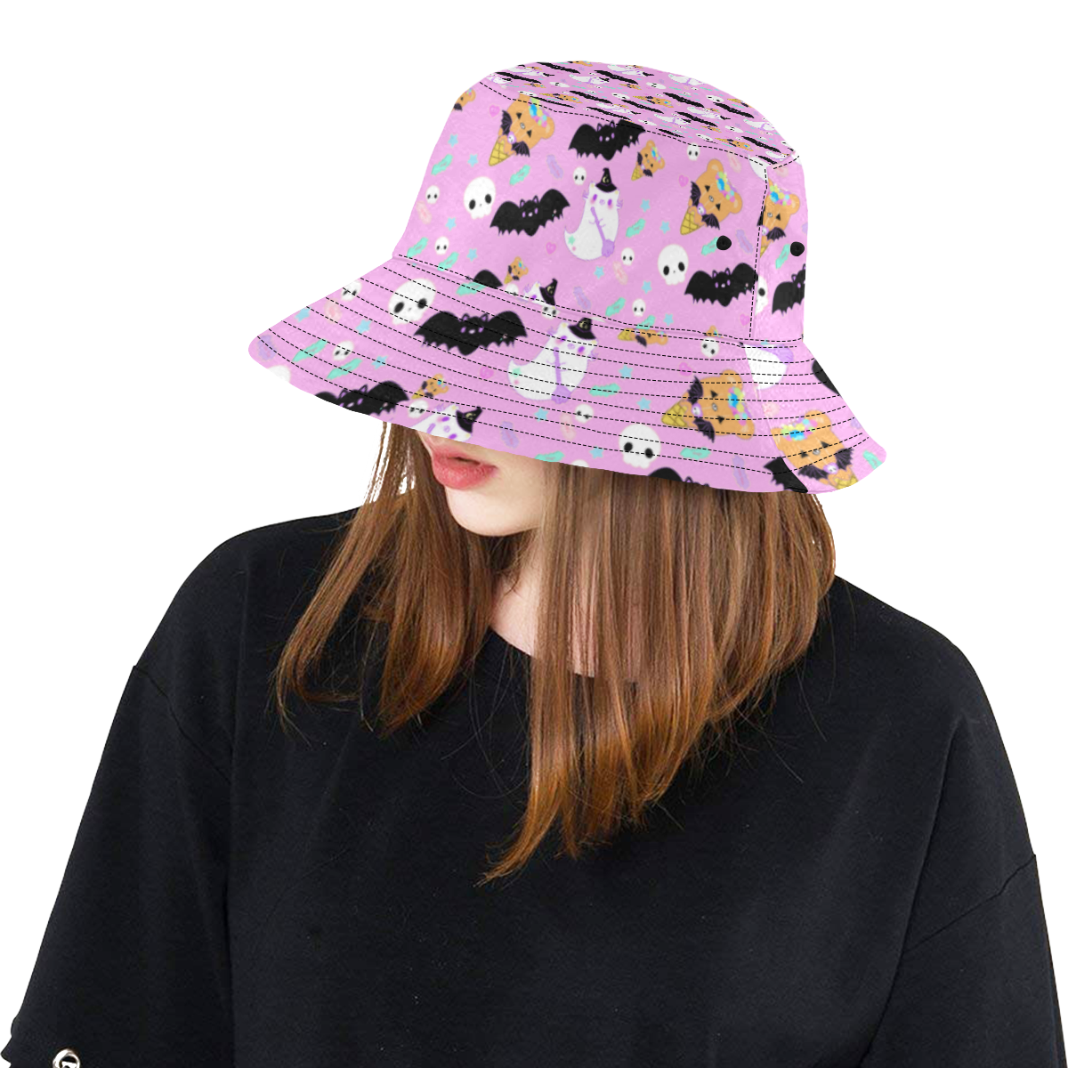 Halloween Sweets (pink) All Over Print Bucket Hat