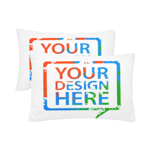 Your-design-here Custom Pillow Case 20"x 30" (One Side) (Set of 2)