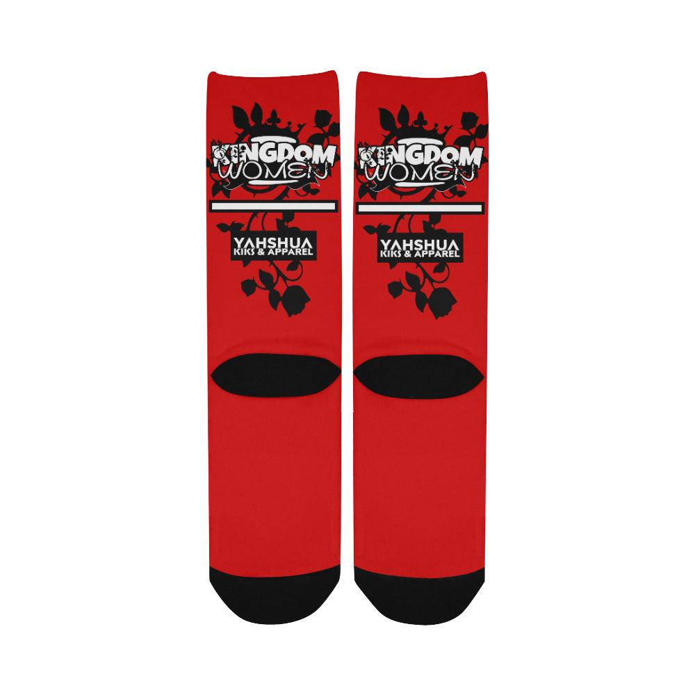 Red Women's Custom Socks