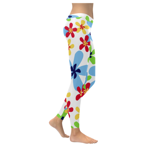 floweremporium Women's Low Rise Leggings (Invisible Stitch) (Model L05)