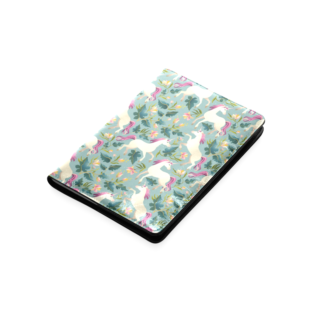 Floral Unicorn Pattern Custom NoteBook A5