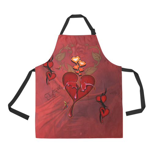 Wonderful hearts All Over Print Apron