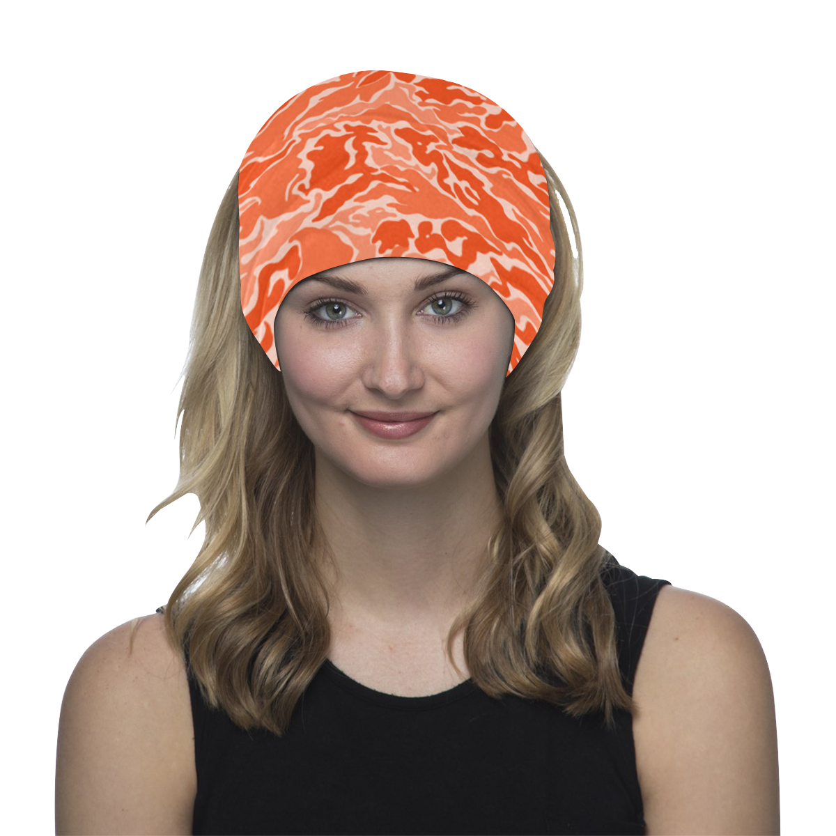 Orange Camouflage Headwear Multifunctional Headwear