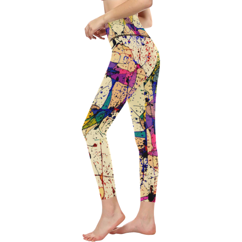 Paint Women's All Over Print High-Waisted Leggings (Model L36)