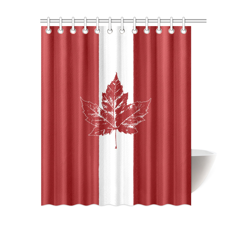 Cool Canada Flag Shower Curtain 60"x72"