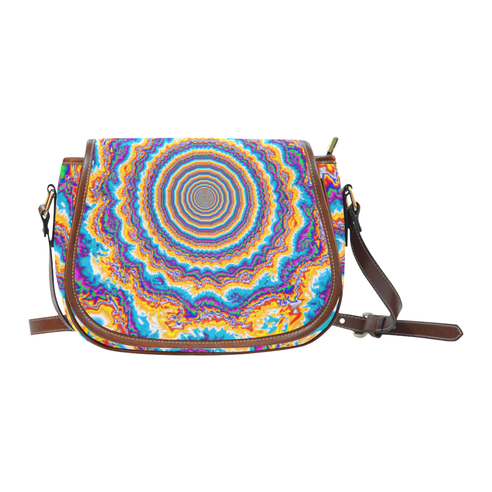 Dancing Sun Saddle Bag/Small (Model 1649) Full Customization