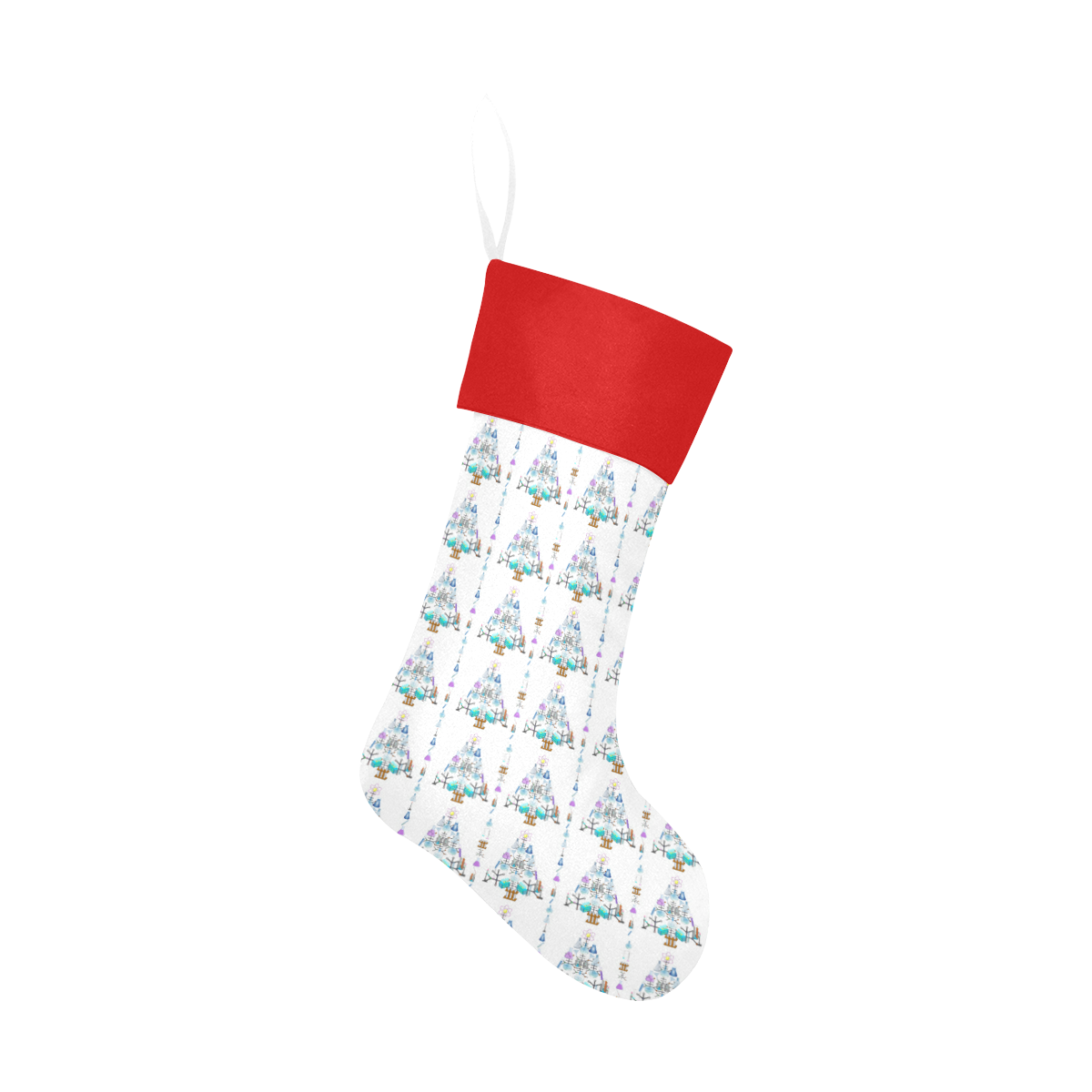 Oh Chemist Tree, Oh Chemistry, Science Red Top Christmas Stocking
